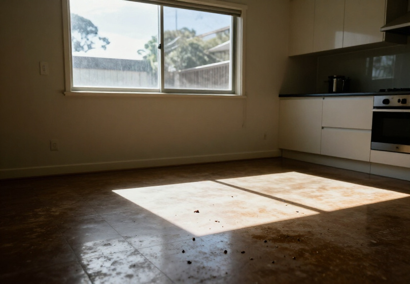 Rodent infestation in a Castlecrag kitchen before treatment